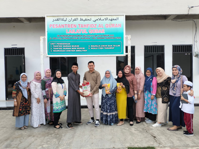 HUT Universitas Medan Area ke 40, Para Dosen  Kunjungi Pesantren Tahfidz Alquran Lailatul Qodar