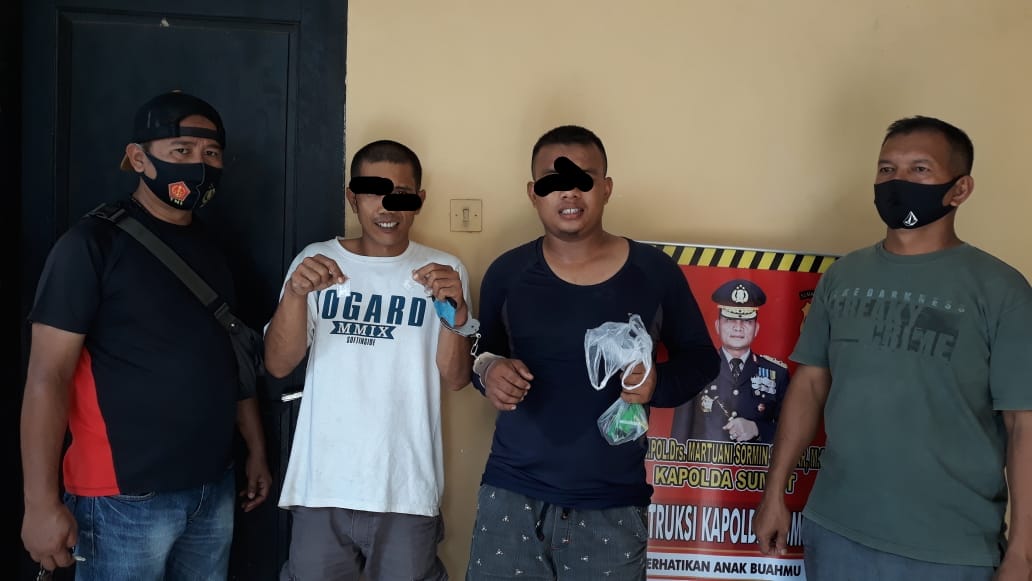 Polsek Perbaungan Amankan  2 Pemuda  Transaksi Narkoba