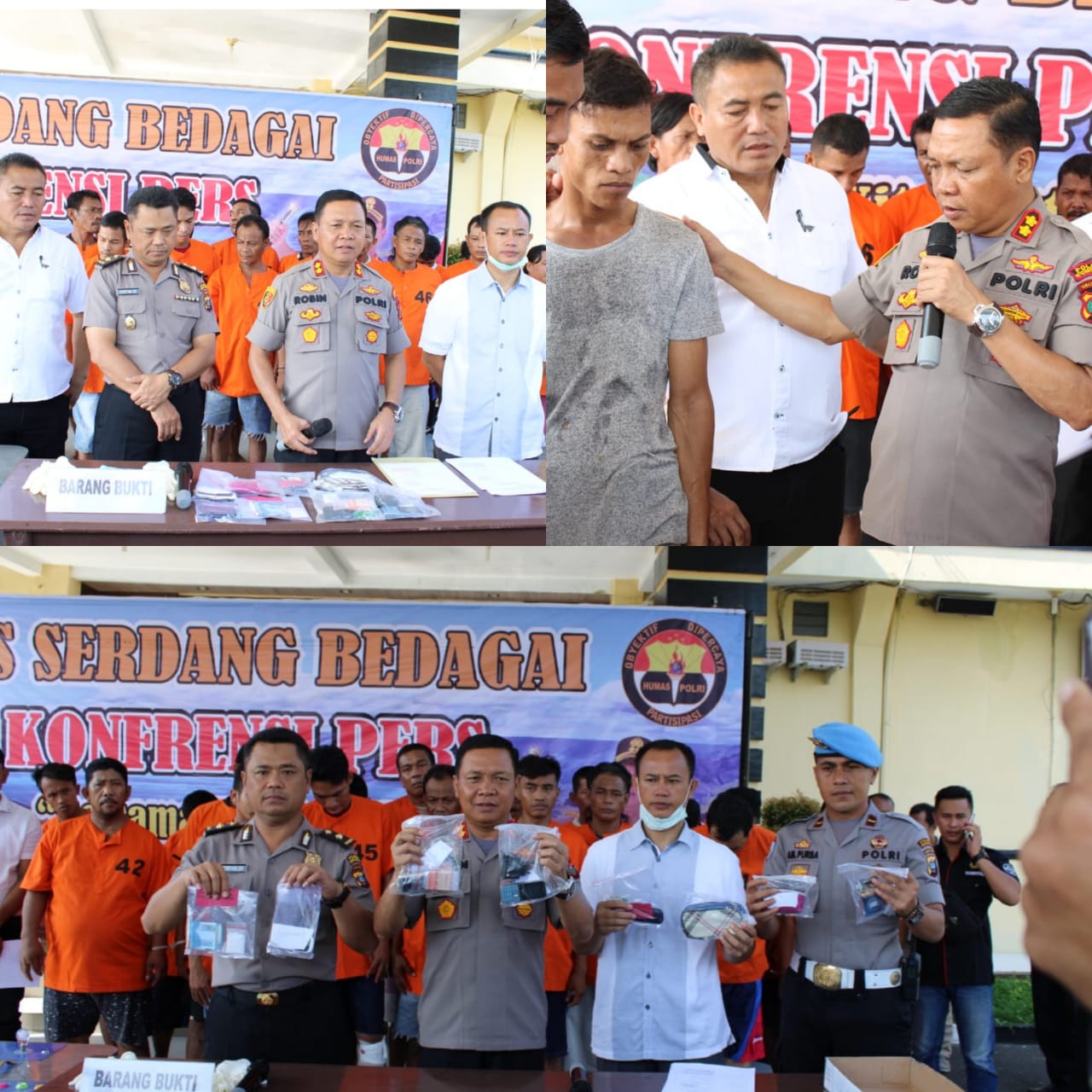 Kapolres Sergai Ungkap     40 Pelaku Tindak Pidana