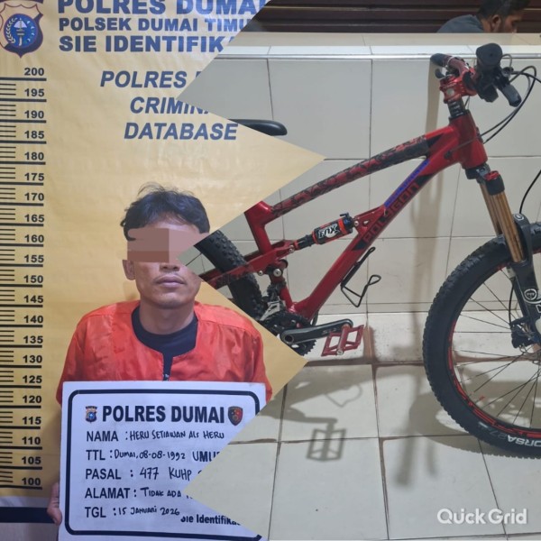Curi Sepeda, Pemuda Ini Diringkus Polisi