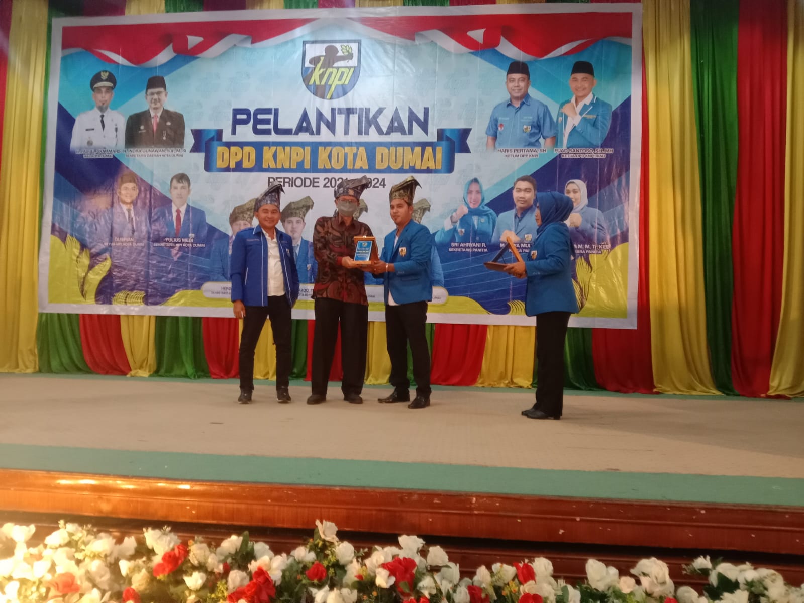 Sekda Kota Dumai Hadiri Pelantikan DPD KNPI Periode 2021-2024