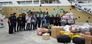 Tim WFQR I Koarmabar Gagalkan Barang Ilegal Penumpang KM Kelud di Pelabuhan Deli Belawan