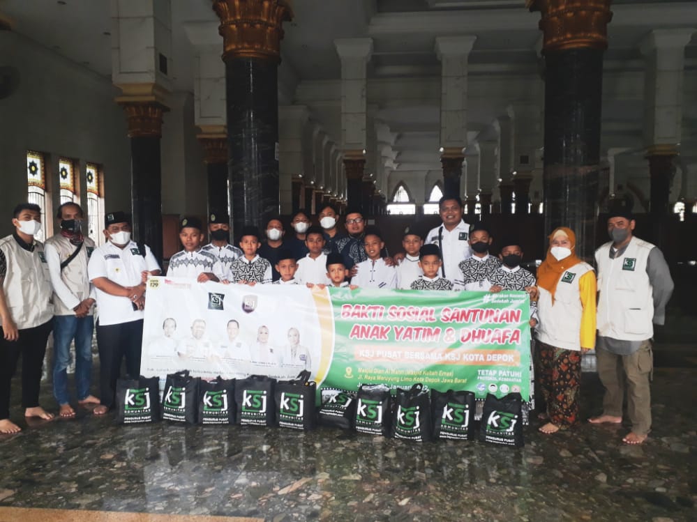 Masjid Kubah Emas Menjadi Saksi Giat Perdana KSJ kota Depok Provinsi Jawa Barat