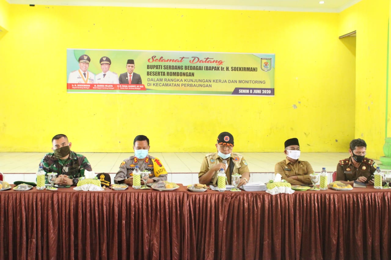 Kapolres Bersama Forkopimda Sergai Evaluasi & Monitoring BLT, BST, Penanganan Covid-19 Di Perbaungan
