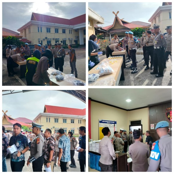 215 Personil Polres Dumai Negatif Narkoba Pasca Cek Urine