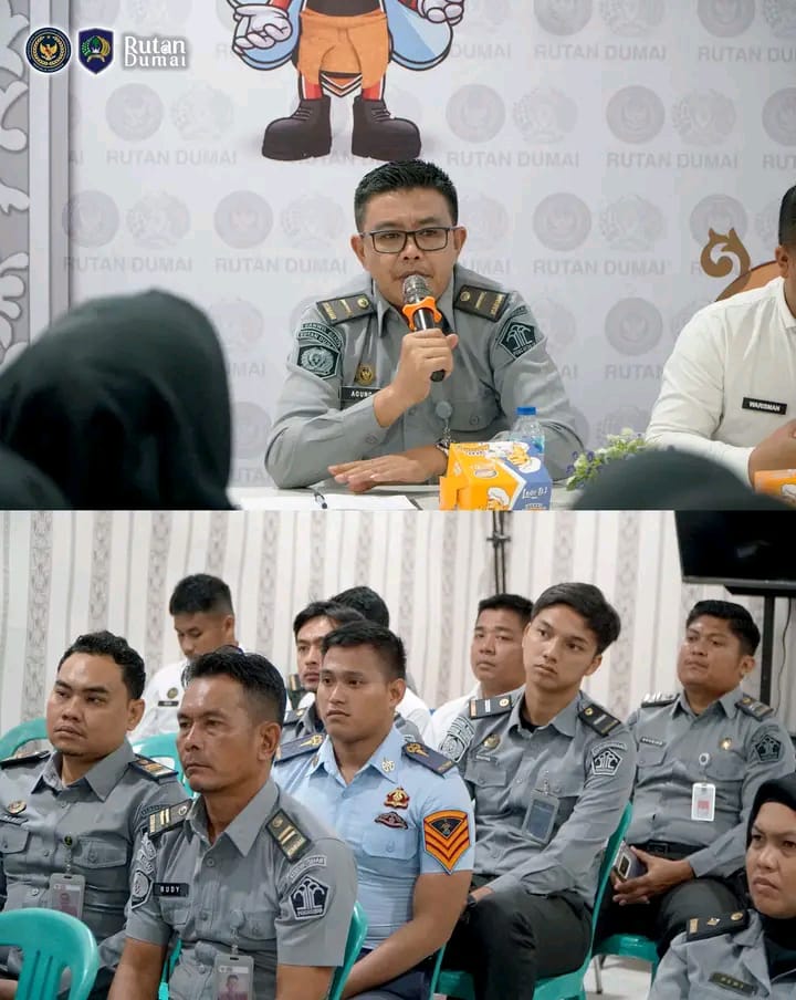 Evaluasi Kinerja Pegawai, Rutan Dumai Gelar Rapat Dinas