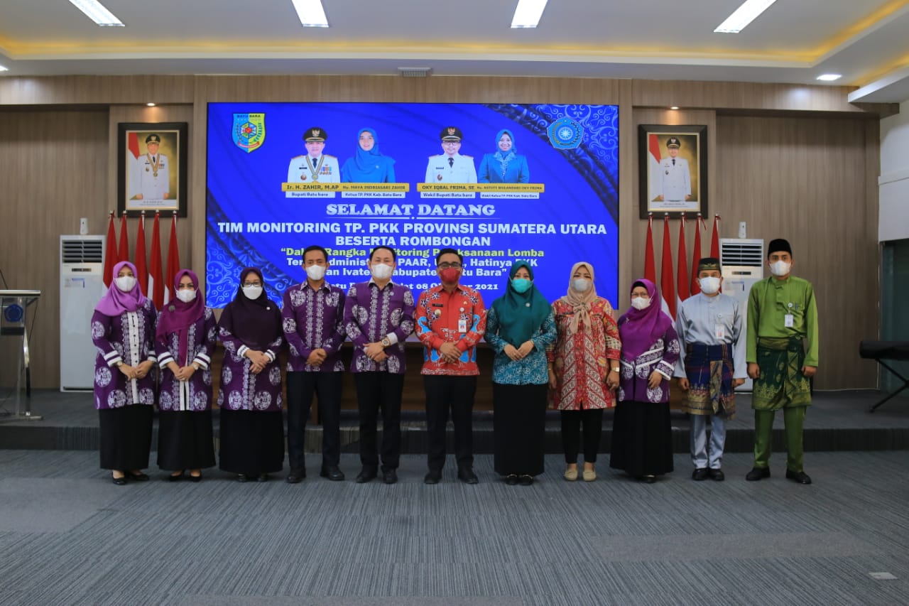 Tim Monitoring TP - PKK Sumatera Utara Kunjungi Kabupaten Batu Bara