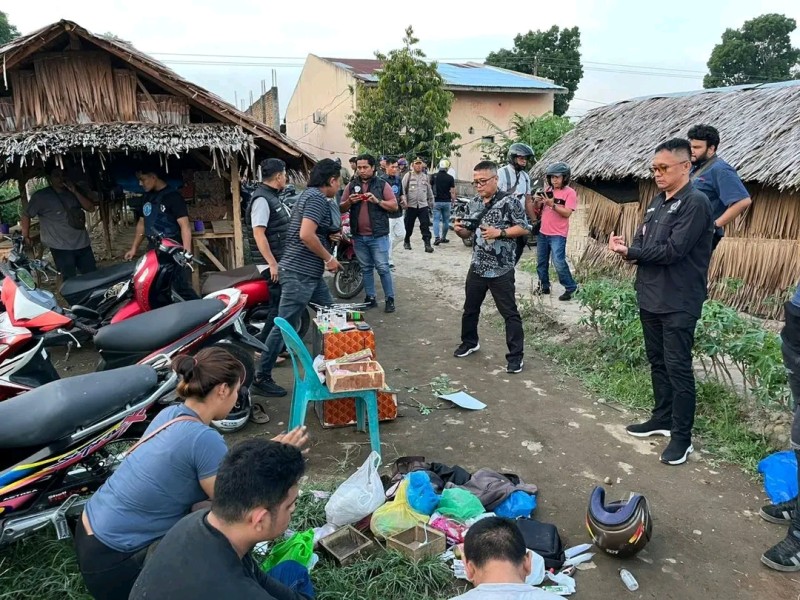 BNNK BINJAI Grebek Barak Narkoba Di Tunggurono, Tiga Orang Diamankan