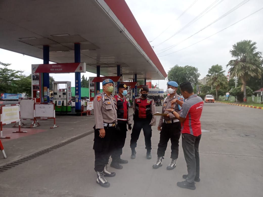 Pasca Kenaikan BBM, Polres Pelabuhan Belawan Lakukan Patroli ke Lokasi SPBU