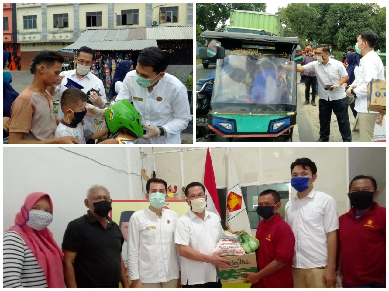 Peduli Covid-19, DPC Partai Gerindra Sergai Gelar Bakti Sosial