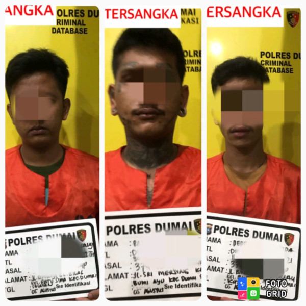 Satres Polres Dumai Amankan Tiga Tsk Pelaku Penggelapan di Mex Karaoke & Pub Jalan Cempedak