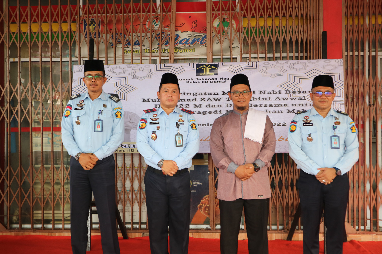 Rutan Kelas II B Dumai Berasama WTP Peringati Maulid Nabi Muhammad SAW