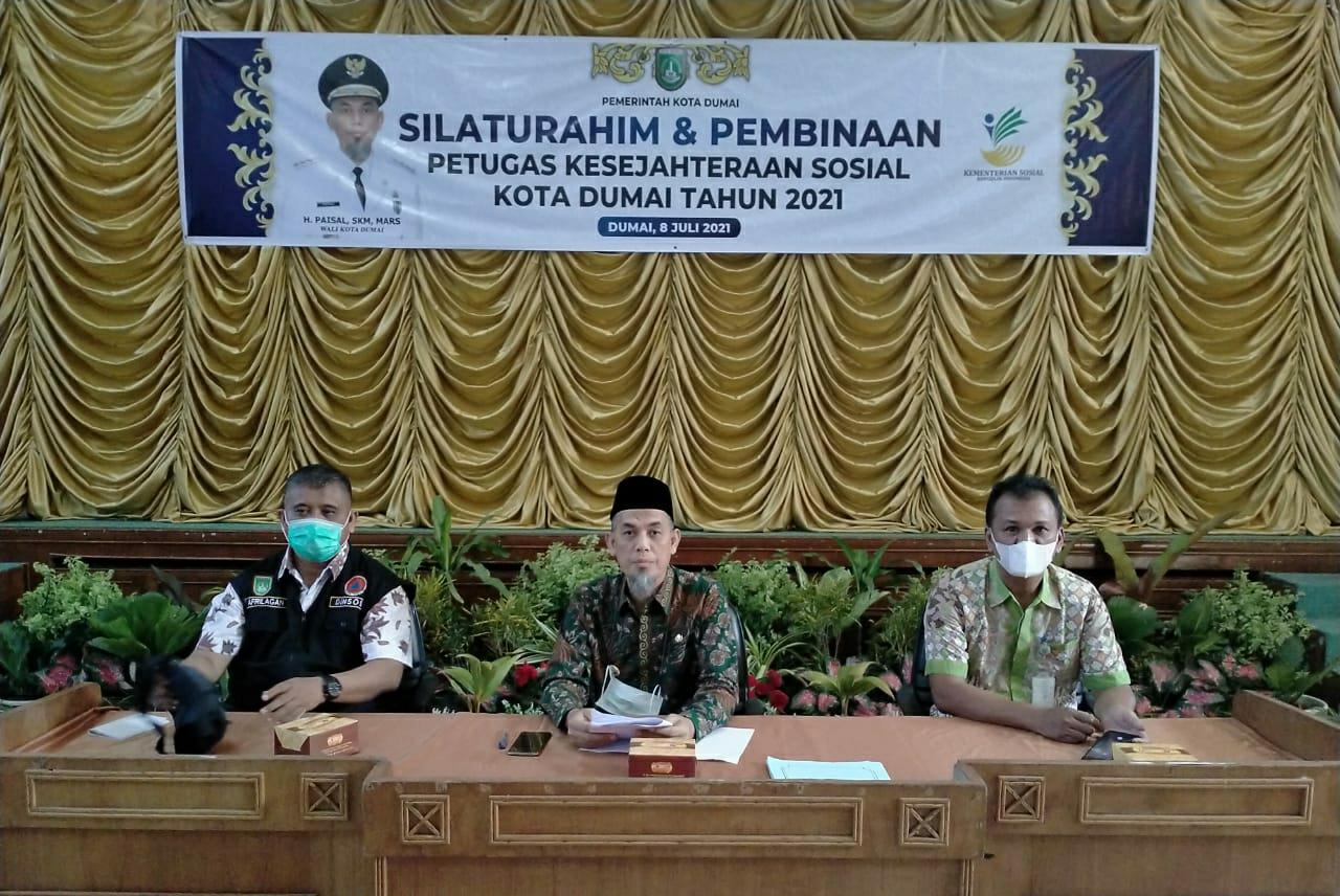 Walikota Dumai H. Paisal Hadiri Agenda Silaturahim dan Pembinaan Petugas Kesejahteraan Sosial