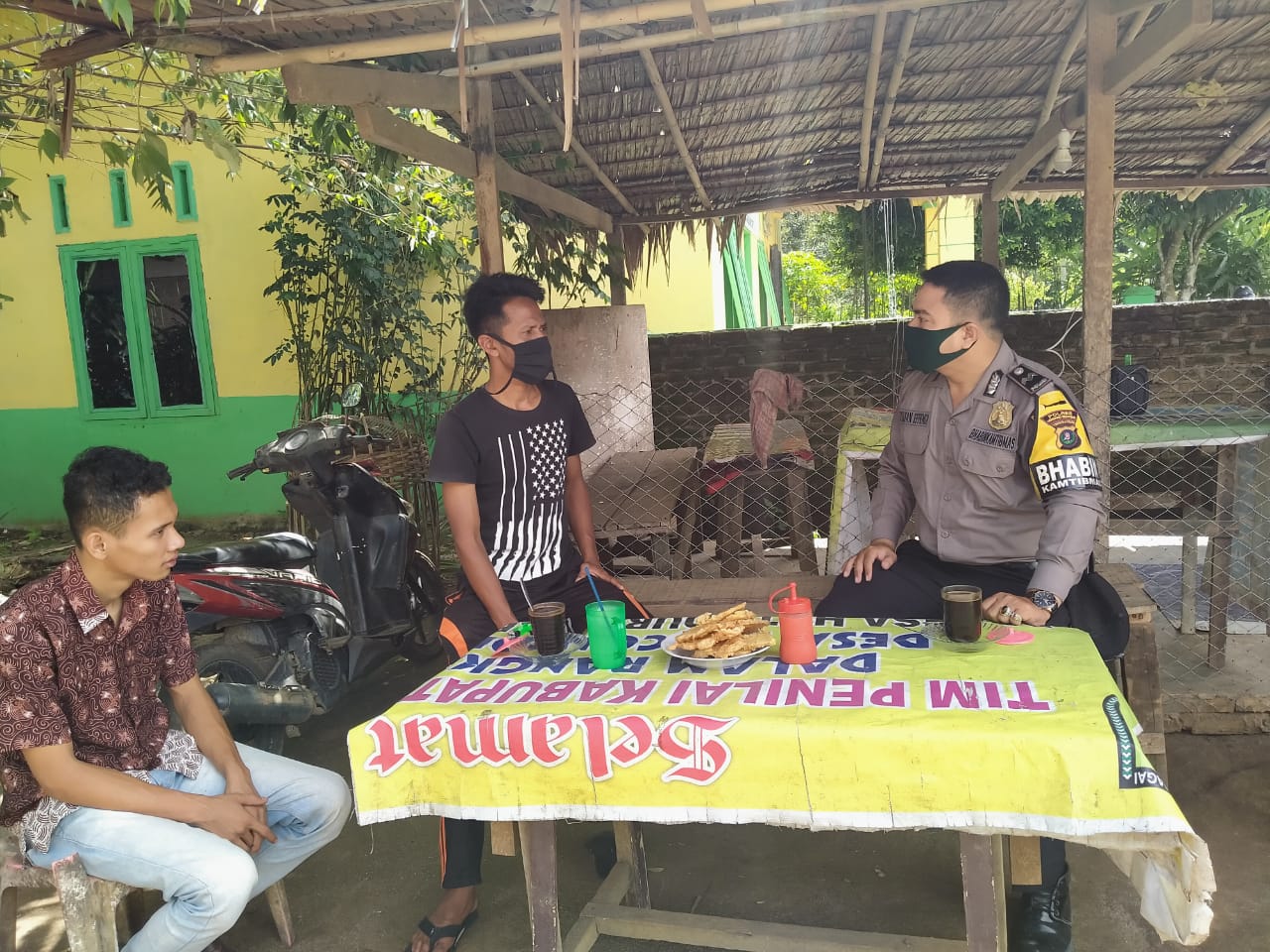 Bhabinkamtibmas Polsek Kotarih  Sosialisasi AKB  Masyarakat Desa Huta Durian