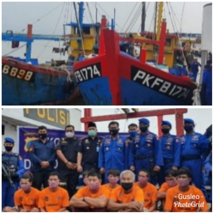 Dilihat Mencurigakan Kapal Patroli Ditpolairud Menangkap Dua Kapal Ikan Asing