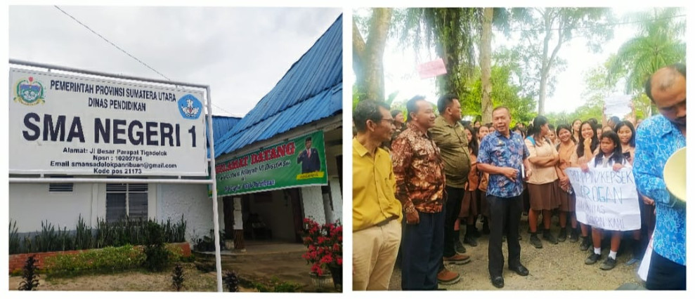 Dinilai Arogan, Guru dan Orangtua serta Siswa SMAN 1 Dolok Panribuan Minta Kepsek Diganti