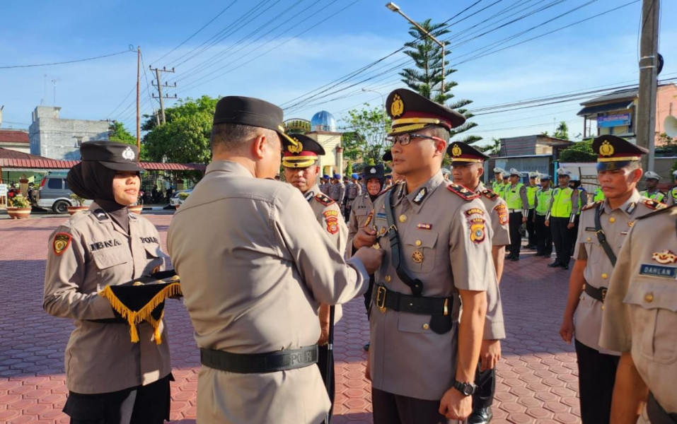 Kapolres Langsa Pimpin Sertijab,AKP Yoga Panji Prasetya Duduki Kasat Reskrim