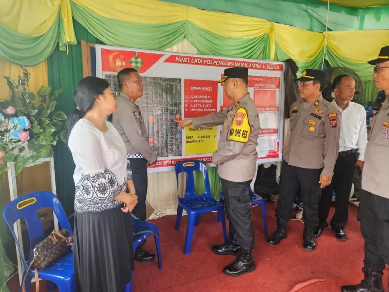 Kapolres Bersama Rombongan Melakukan Pengecekan PosTerpadu Pengamanan Lancang Kuning 2025