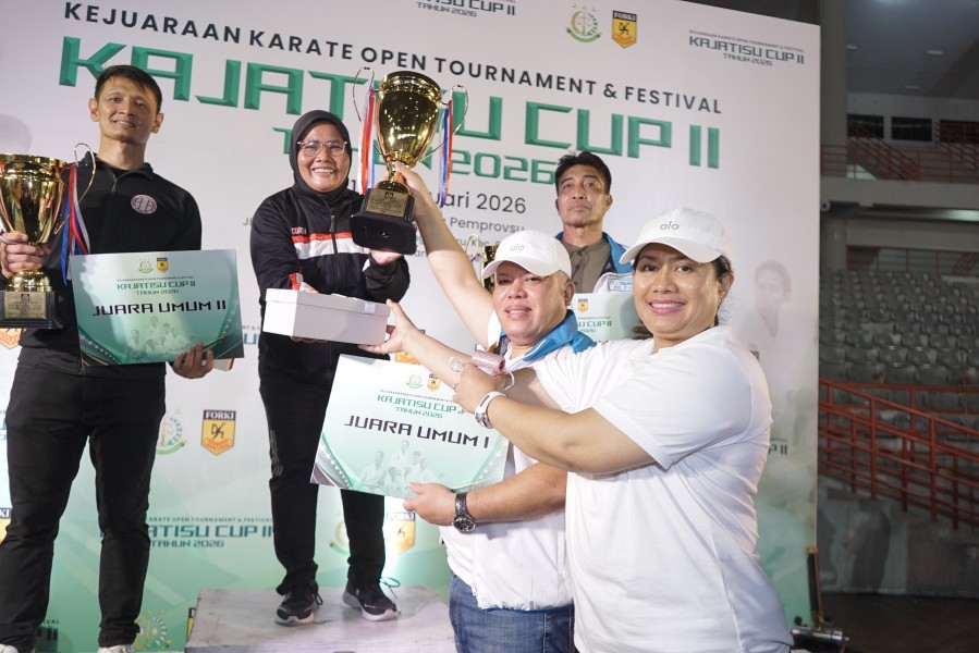 Kajatisu CUP II 2026 Ditutup, Ikanas Sumut Juara Umum Disusul Kontingen Shindoka dan Kontingen Wadokai