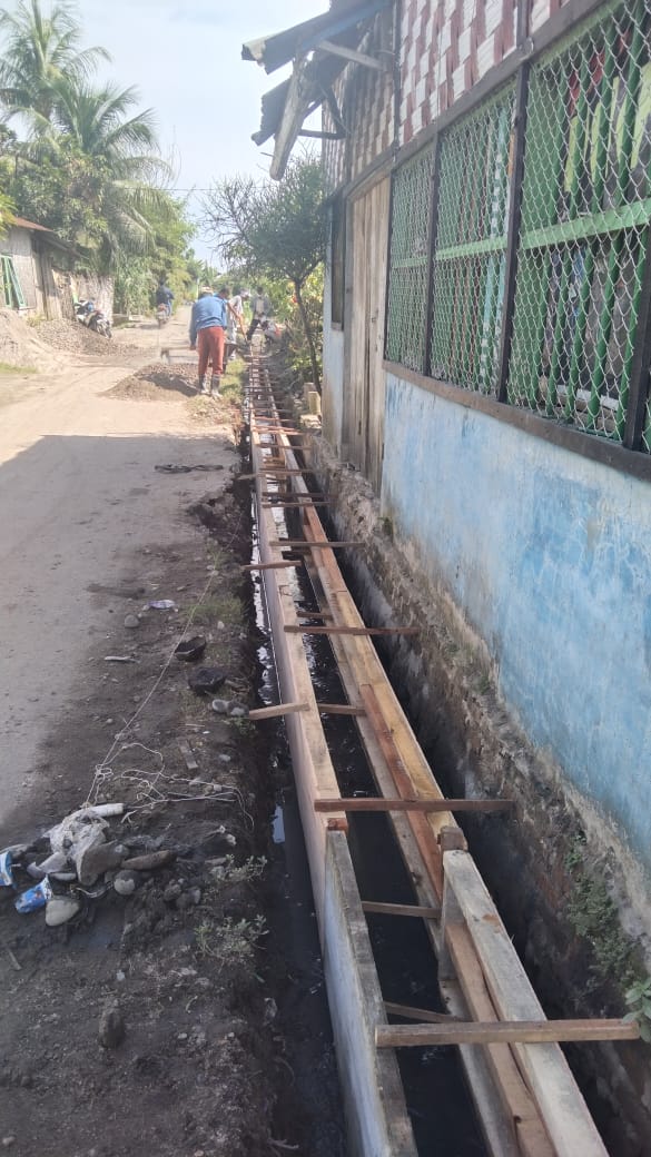 Tak ada Plank Proyek, Pekerjaan Saluran Air di Tebing Tinggi jadi Sorotan Warga