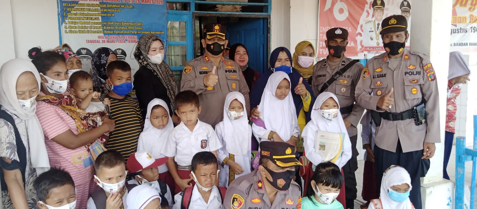 Kapolres dan Bripda dari Papua Lakukan Cek Vaksin ke Sebrang laut Tanjung Tiram Batu Bara