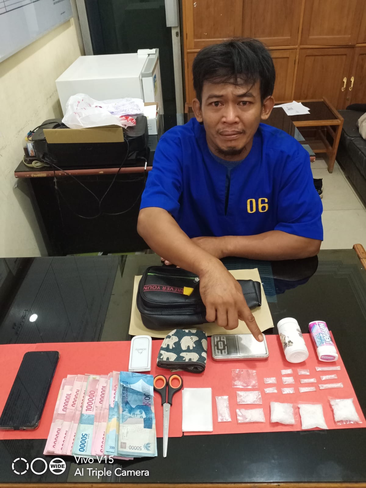 Tim Opsnal Sat Res Narkoba Polres Dumai  Bekuk 2 Pengedar Narkotika