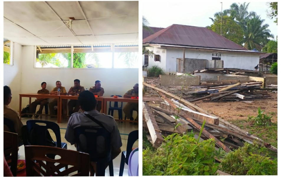 Rekomendasi Korwil, Kepsek Perintahkan Pembongkaran Rumdis Guru, Warga Marihat Mayang Protes