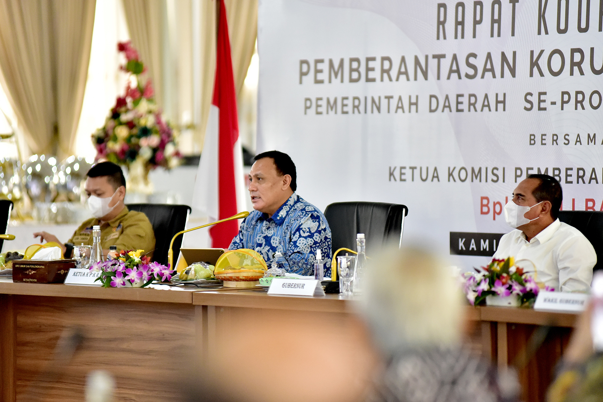 Ketua KPK RI Hadiri Rakor Pemberantasan Korupsi  Terintegrasi Pemerintah Daerah di Sumut