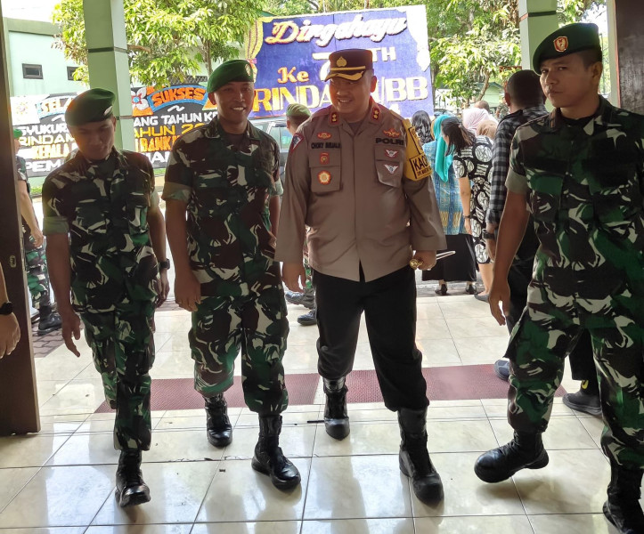 Kapolres Simalungun Hadiri Syukuran peringatan HUT Ke-74 Rindam I/Bukit Barisan