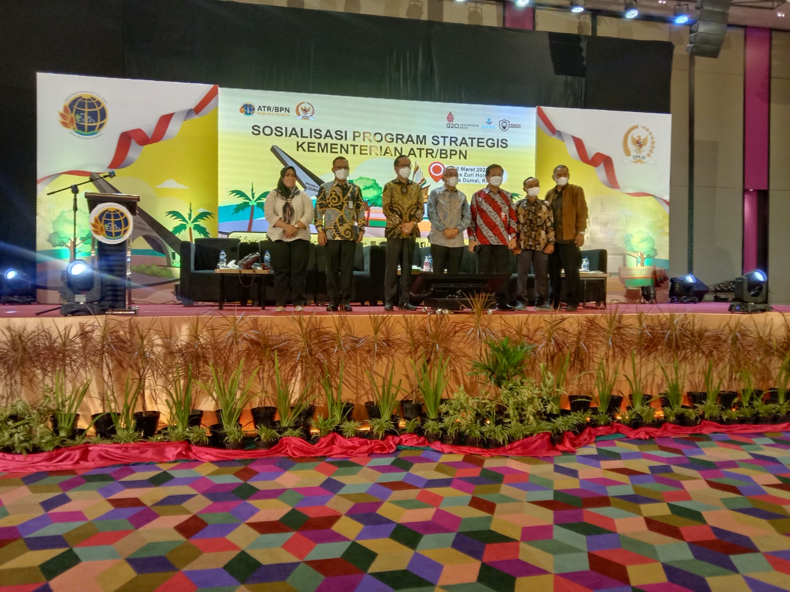 Walikota Dumai Diwakili oleh Asisten III Bidang Administasi Umum Hadiri Sosialisasi Program ATR /BPN