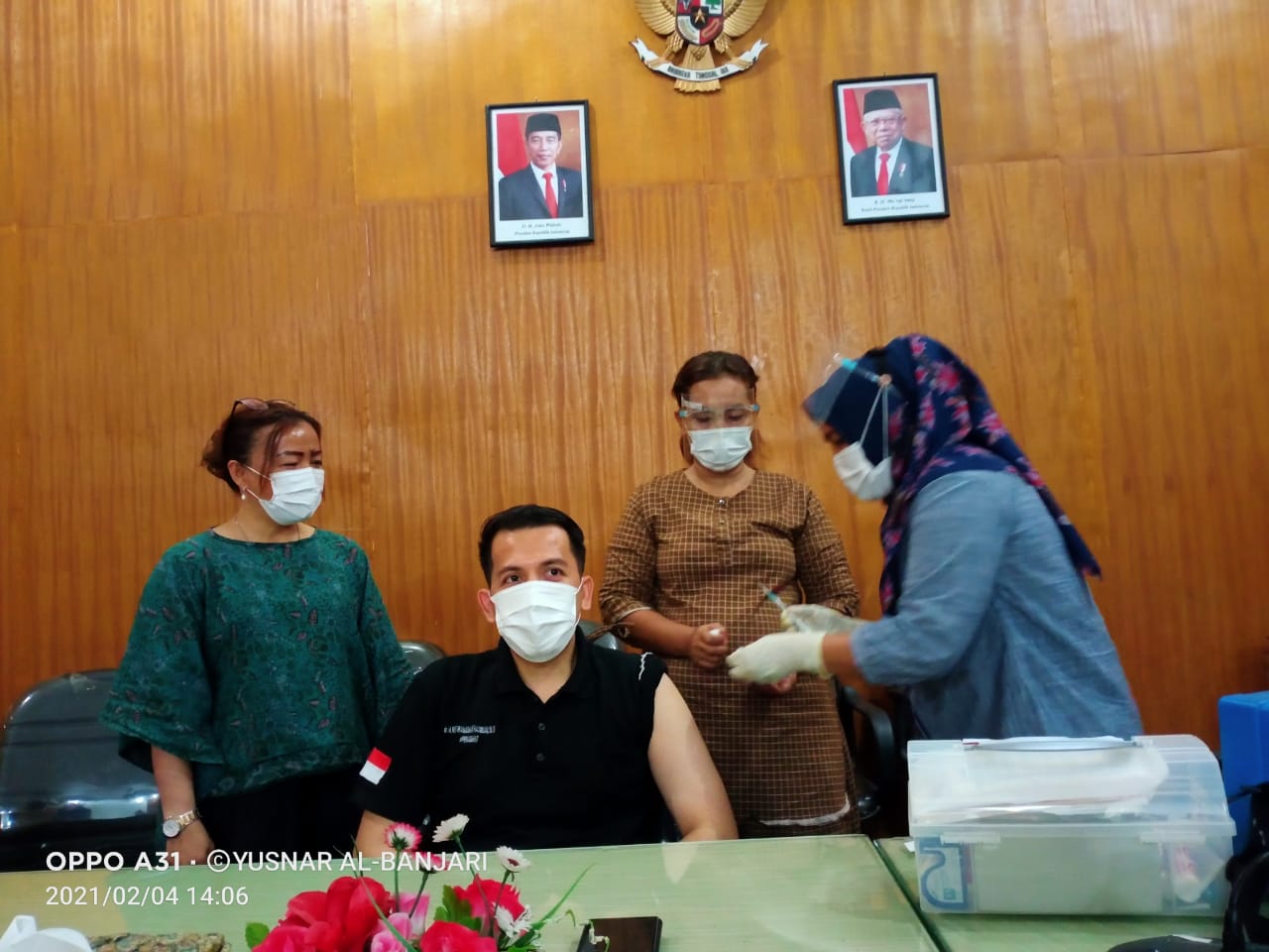 Suntik Vaksin Sinovac Tahap 1, Ketua DPRD Sergai: Aman Digunakan