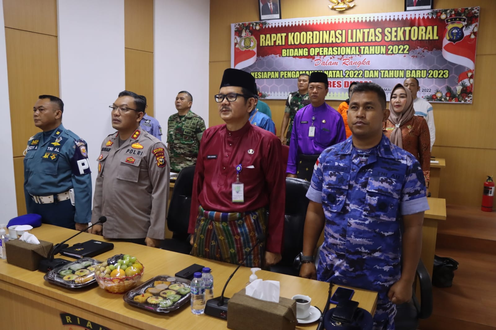 Polres Dumai Gelar Rakor Lintas Sektoral  Pengamanan NATARU 2022
