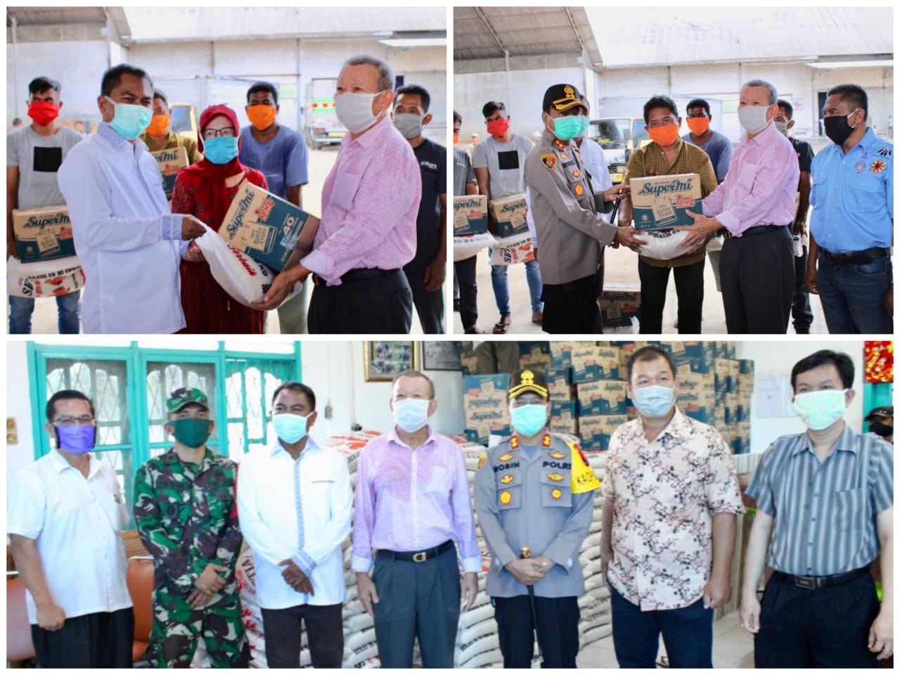 Kapolres Sergai Bersama PT.Sari Tani Sumatera dan Pemkab Salurkan Bantuan Sembako Kepada Masyarakat