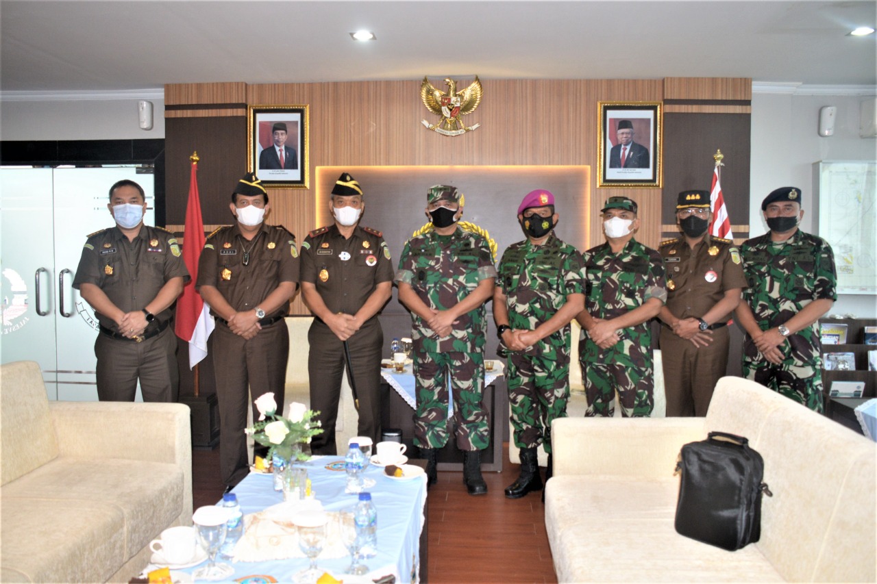 Wadanlantamal I Belawan Terima Kunjungan Kerja Jaksa Agung Muda Bidang Pidana Militer