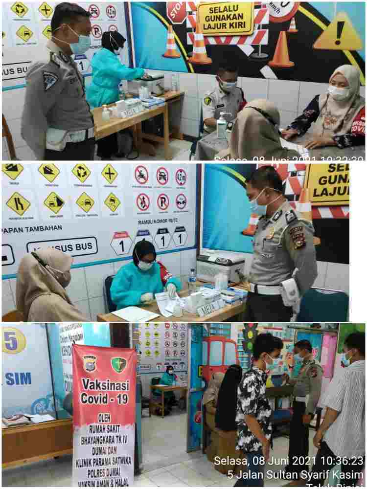 Kapolres Dumai AKBP Andri Ananta Yudhistira Sosialisasikan UU LLAJ kepada Supir Ambulan