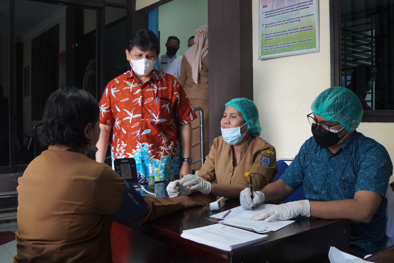 Tinjau Langsung Penanganan Covid-19, Staf Ahli: Penanganan Covid-19 Pemko Tebing-Tinggi Cukup Baik