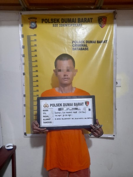Polsek Dumai Barat Berhasil Tangkap Pria Kantongi 2 Paket Sabu