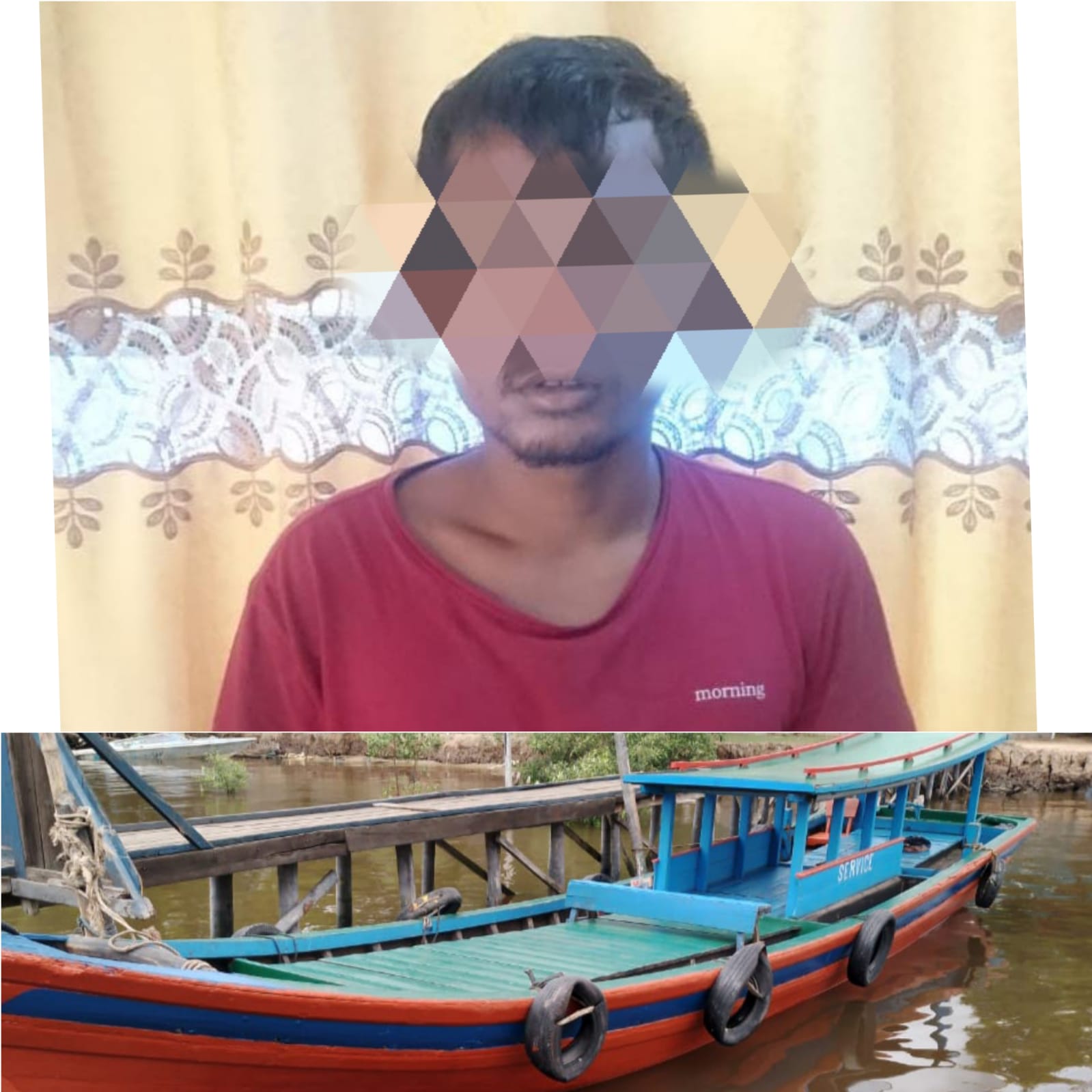 Pria Pencuri Pompong Diamankan Sat Polairut Polres Dumai