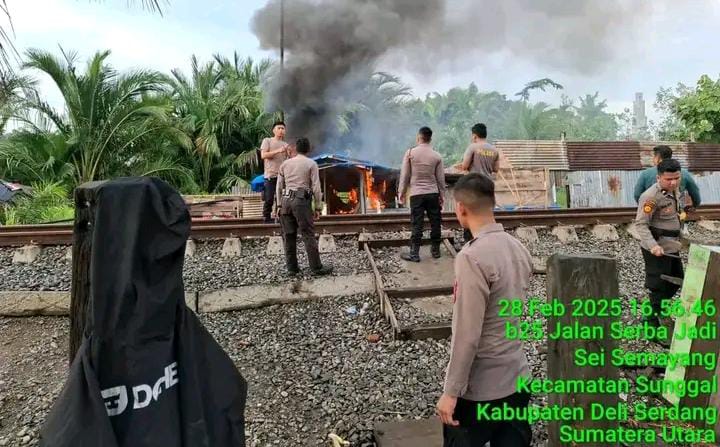 Polsek Sunggal kembali Grebek Barak Narkoba Di Serbajadi Sunggal