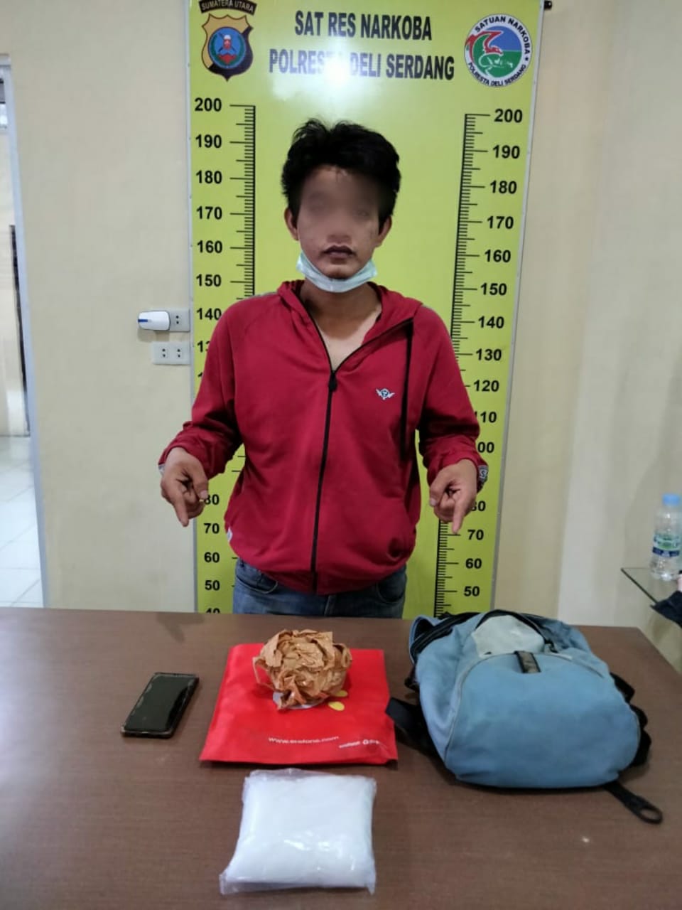 Bawa Sabu 528 Gram  Warga Palembang Diringkus Satres Narkoba Polresta Deli Serdang 