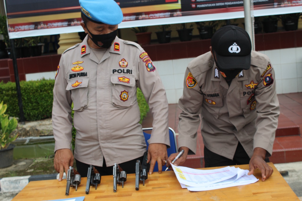 Antisipasi Penyalahgunaan Senpi, Polres Pematangsiantar Periksa 27 Senpi Anggota