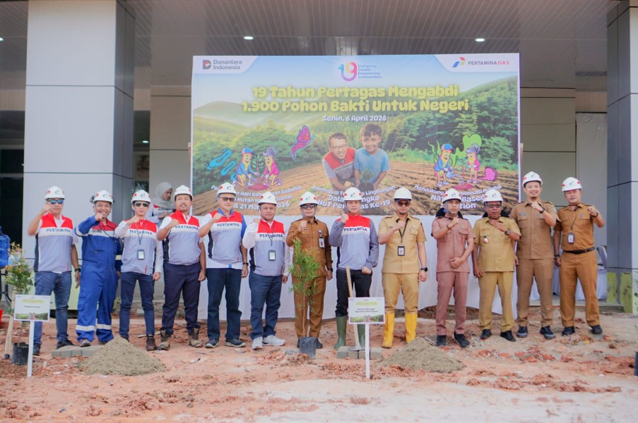 Peringati HUT ke-19, Pertagas Tanam 1.900 Pohon di Berbagai Wilayah