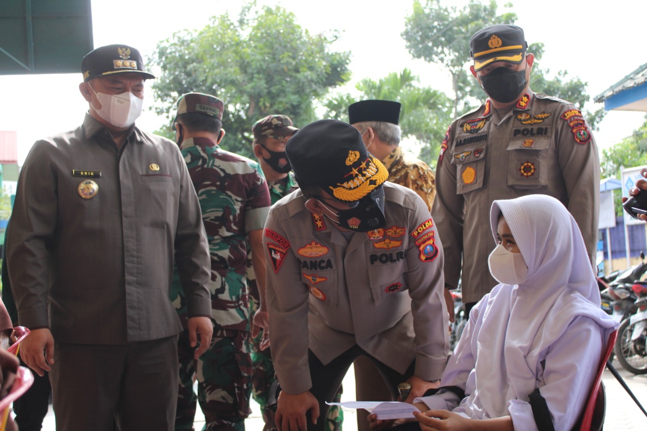 Kapolda Sumatera Utara tinjau percepatan Vaksinasi di Labuhanbatu Raya