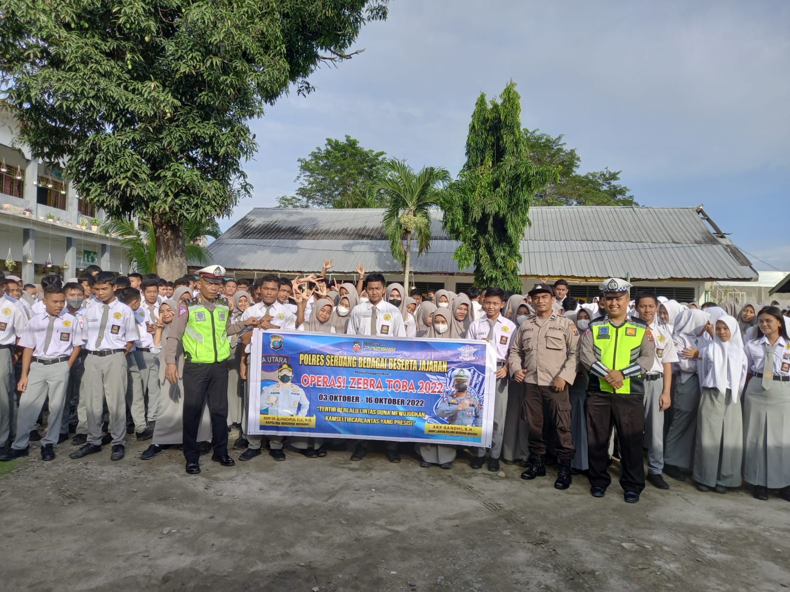 Ops Zebra Toba - 2022 Polres Sergai Gelar Police Goes To School Sosialisasi Keselamatan