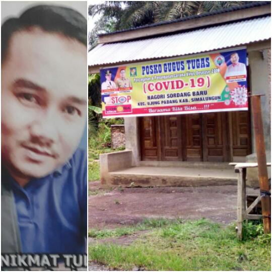 Tak Berfungsi, Posko Covid-19 Desa Sordang Baru Hanya Formalitas