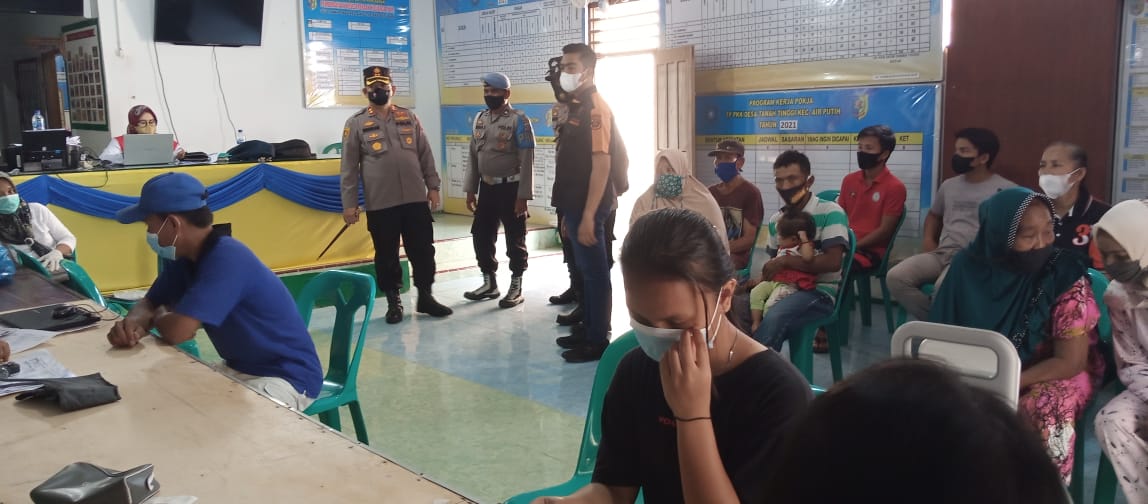Capai Target Vaksinasi,Kapolres AKBP Ikhwan SH.MH Cek Langsung Ke Pelosok Dusun.