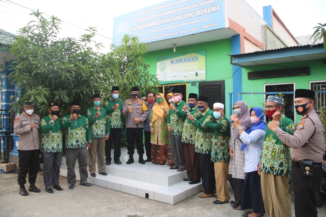 Sampaikan program Kapolri Kombes Pol Yemi Mandagi Jalin silaturrahmi  PD Muhammadiyah Deli Serdang