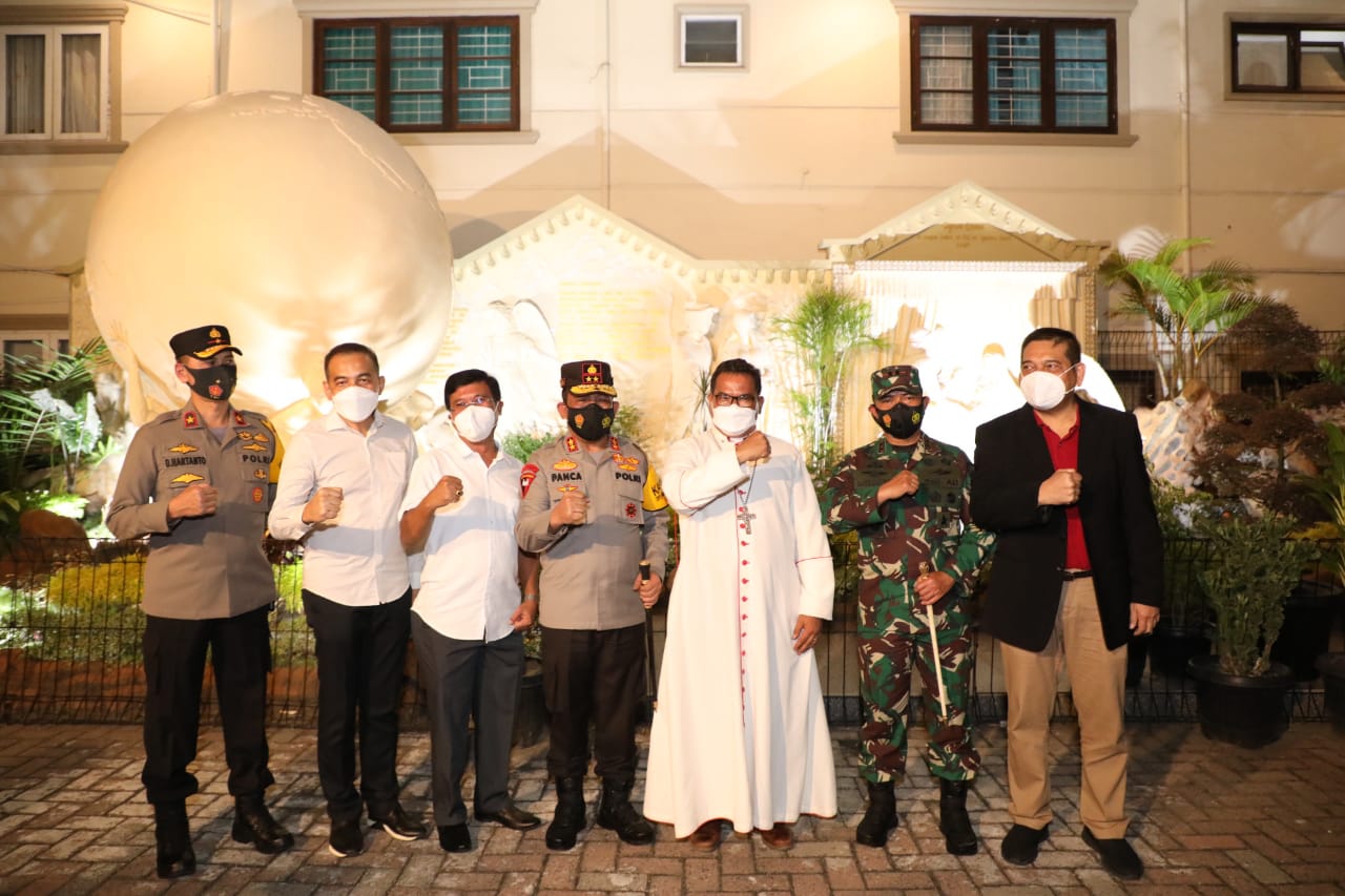 Kapoldasu dan Pangdam I/BB Tinjau Gereja Katedral Pastikan Keamanan Ibadah Paskah