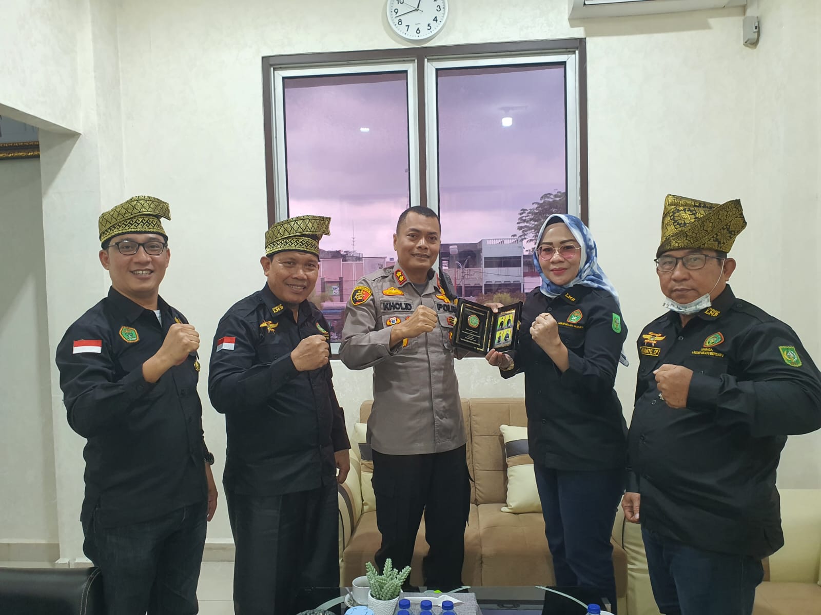 Kapolres Dumai Terima Kunjungan Silaturrahmi Dewan Pengurus Daerah Lembaga Laskar Melayu Bersatu