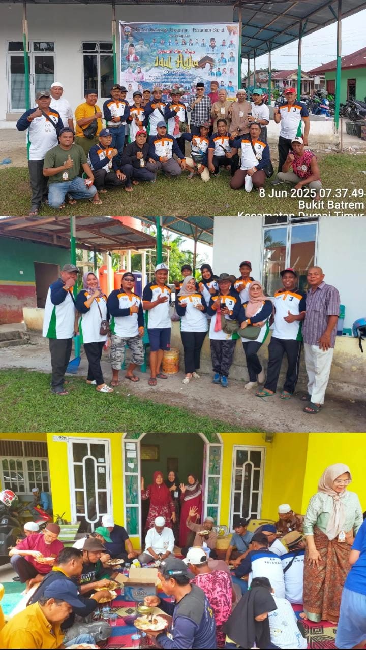 Ikatan Keluarga Pasaman-Pasaman Barat Kota Dumai Melaksanakan Penyembelihan Qurban Berjalan Lancar Penuh Kebersamaan